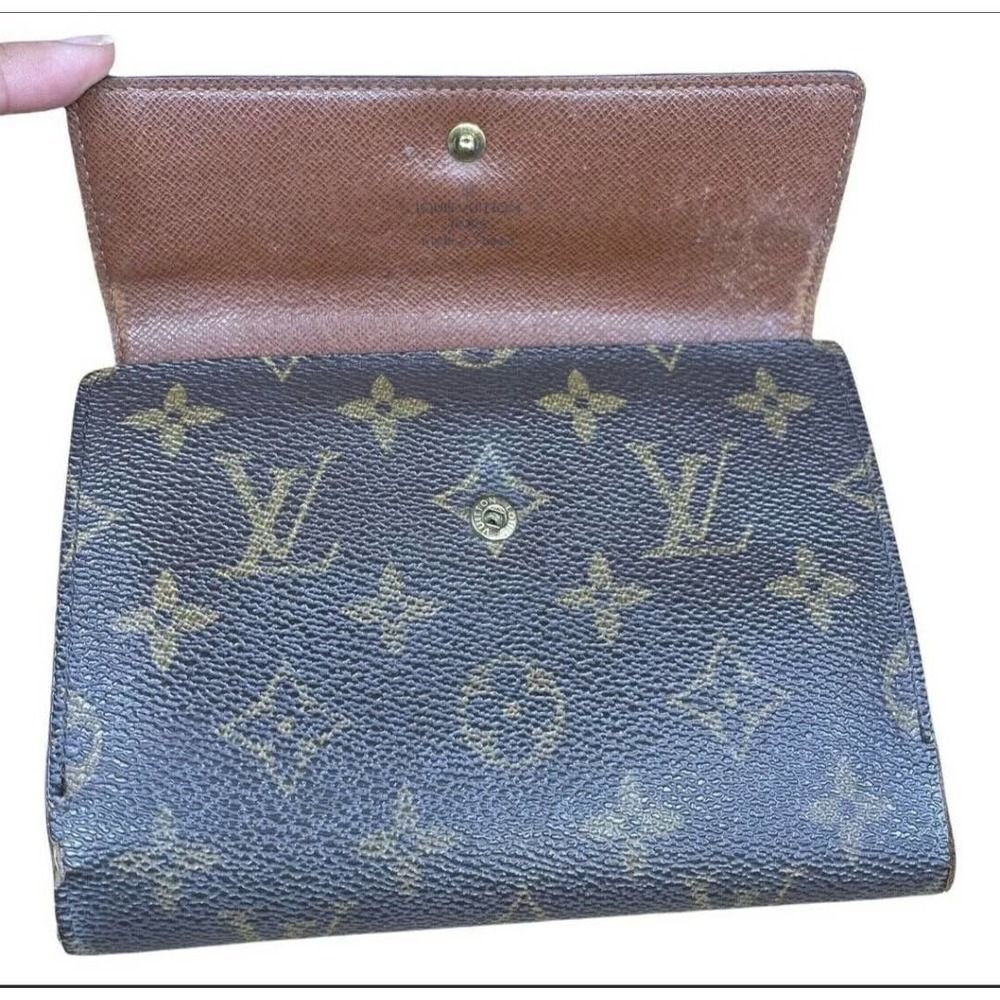 LOUIS VUITTON Monogram Canvas Leather Etui Papiers Trifold Wallet . SP1001 - Picture 2 of 10